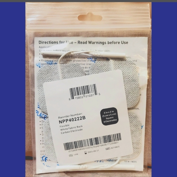 Lot of 5 Packs! BodyMed Self-Adhering Electrodes 2x2" (4 per Pack) - New, Sealed - Picture 4 of 4